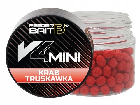 Przynęta Feeder Bait V4 mini Method Feeder 4mm Truskawka & Krab